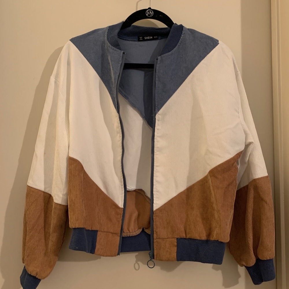 Tricolor Bomber Jacket